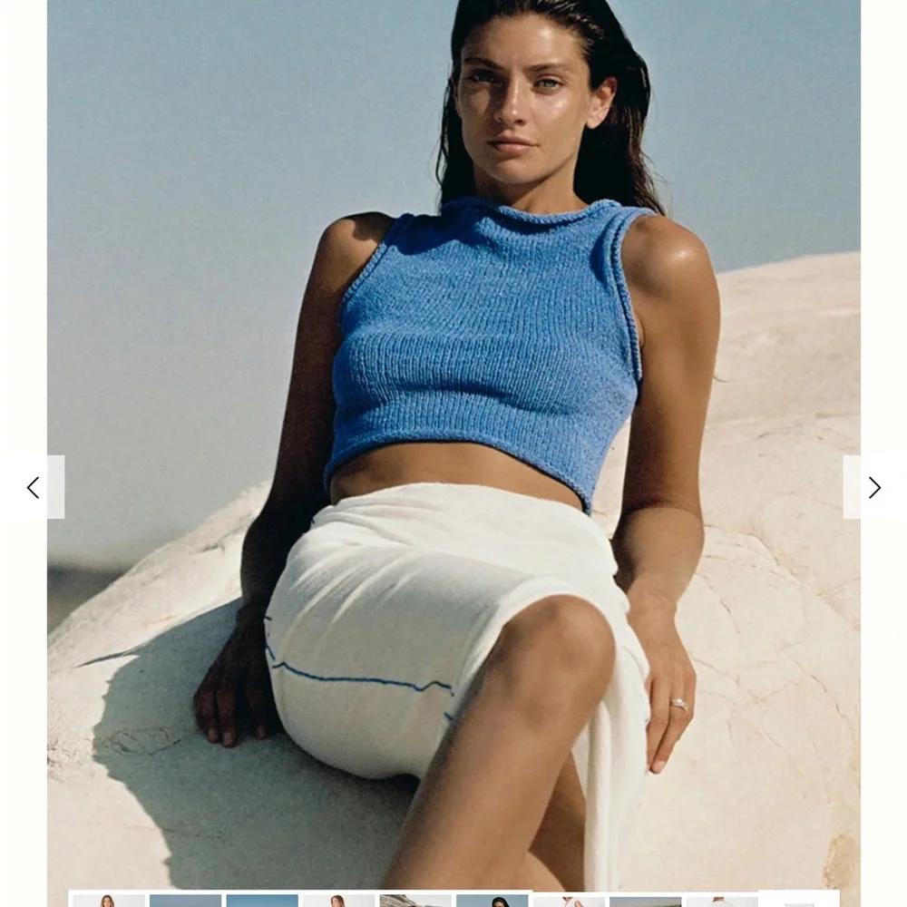 Zulu & Zephyr Milk Contrast Knit Set NWT Skirt and Top - Picture 7 of 10